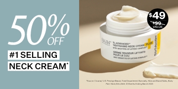 Take 50% off our #1 Bestselling Neck Cream